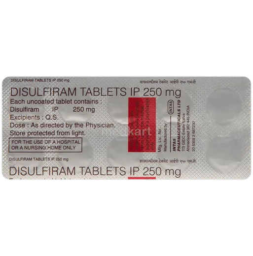 disulfiram 250mg tablet 10's